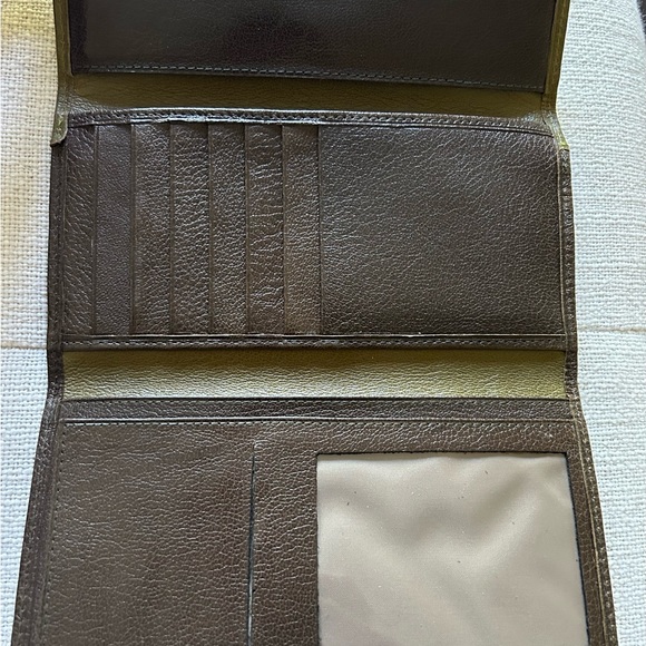 NEW VINTAGE CACHARAL PARIS LEATHER TWO TONE WALLET - Picture 2 of 4